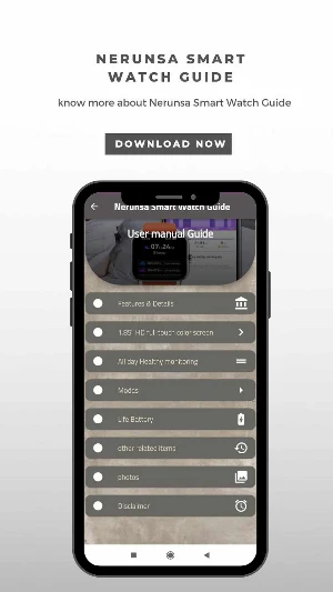 Nerunsa Smart Watch Guide Screenshot 3