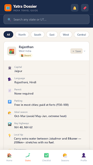 Yatra Dossier Screenshot 1
