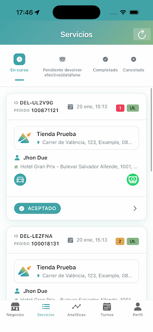 Kometa Delivery Screenshot 2