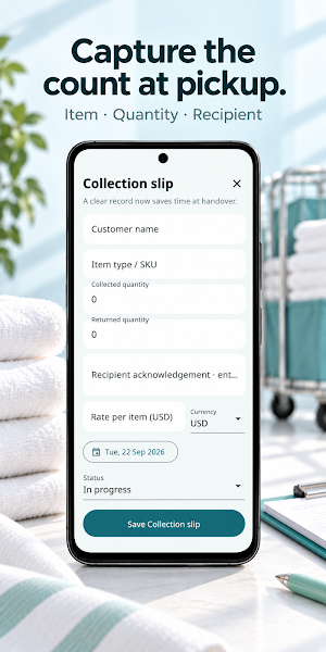Laundry Linen Tracker Screenshot 2