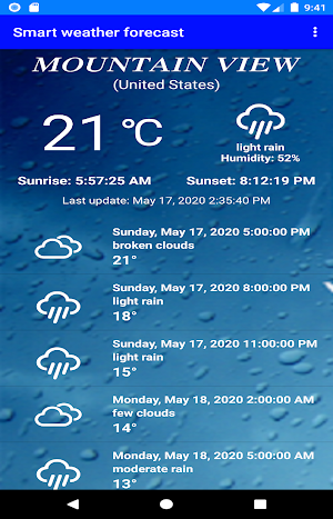 Smart weather forecast Screenshot 0