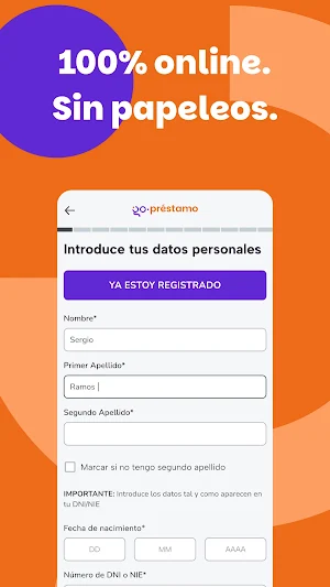 Go Préstamo · Crédito Rápido Screenshot 2