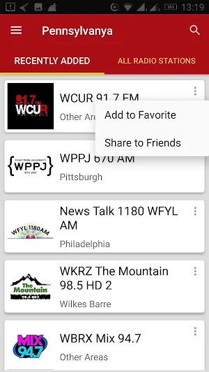 Pennsylvania Radio Stations - USA Screenshot 1