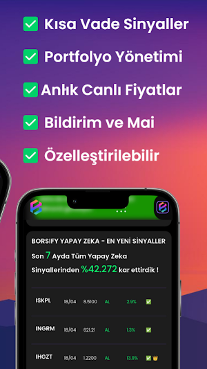 Borsify -Yapay Zeka Borsa Botu Screenshot 1
