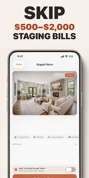 Virtual Staging AI Real Estate Screenshot 1