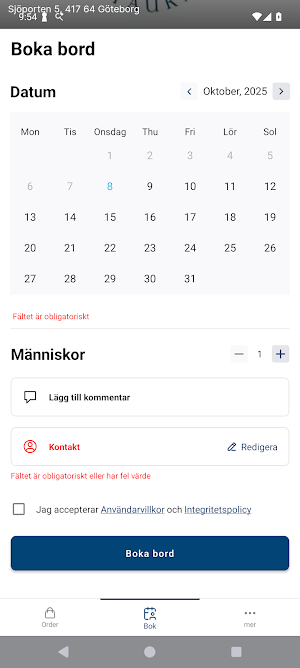 Restaurang Sjöporten Screenshot 2