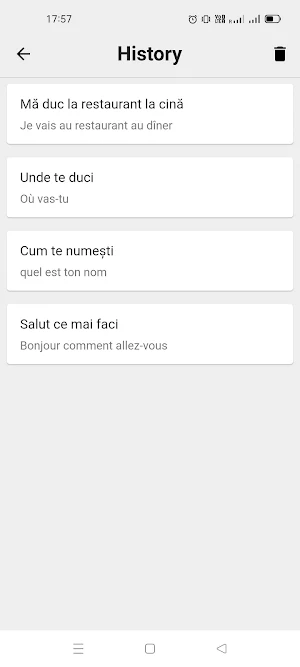 Romanian To French Translator Screenshot 2