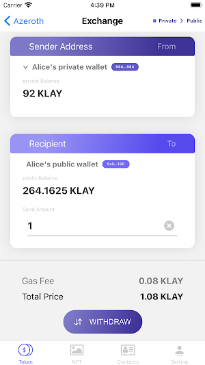 Azeroth Wallet Screenshot 3