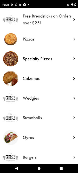Ephesus Pizza Screenshot 0