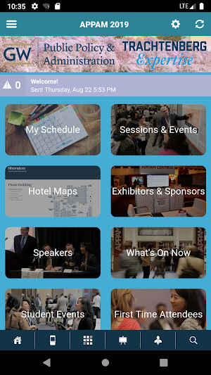 APPAM Conferences Screenshot 1