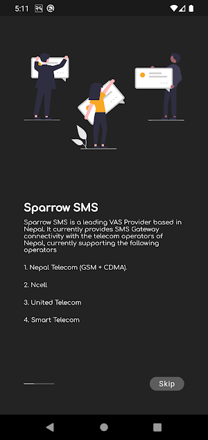 Sparrow sms Screenshot 1