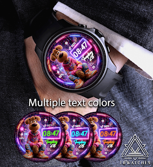 Neon Dog Watch Face Screenshot 2