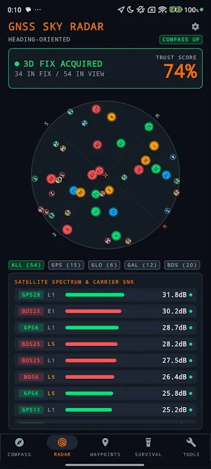 Vanguard Compass: Tactical GPS Screenshot 1