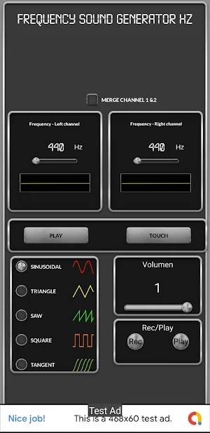 Frequency Sound Generator Hz Screenshot 2