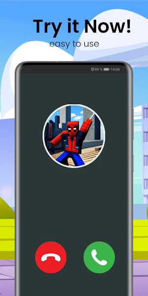Spider hero man video call Screenshot 3