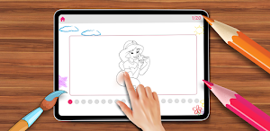Princess Doll Coloring Book Screenshot 1