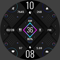 ZKin Watch Gray Diamond Shape