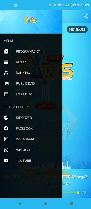 Radio Paris Peru Screenshot 1