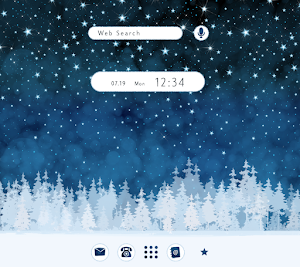 Snowy Forest Theme +HOME Screenshot 0