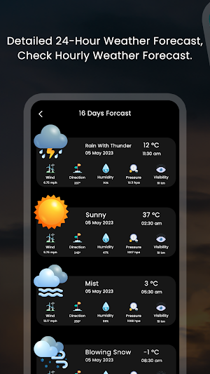 Weather Forecast Alerts Widget Screenshot 3