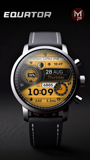 EQUATOR - Digital Watch Face Screenshot 0