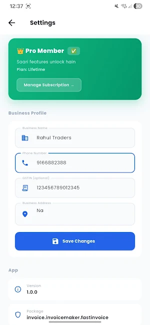 BillSnap - Invoice & GST Maker Screenshot 3