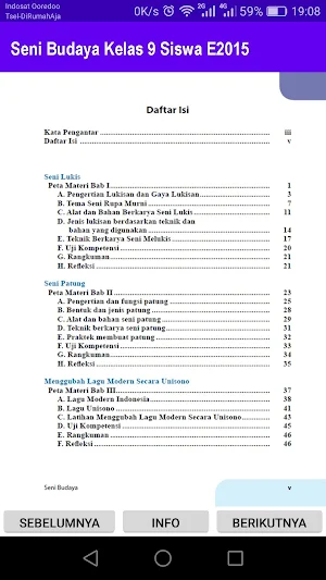 Seni Budaya Kelas 9 Siswa E2015 Screenshot 2