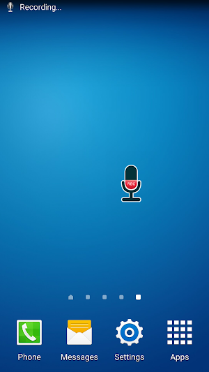 Voice Memo (Recording Widget) Screenshot 0
