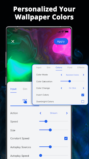 Magic Fluid: 3D Live Wallpaper Screenshot 1