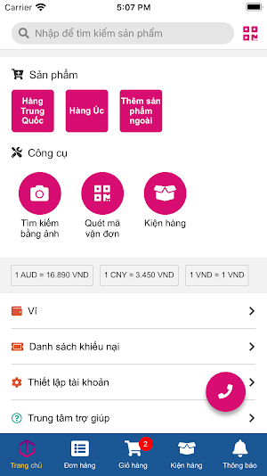 Thế giới nhập hàng Screenshot 0