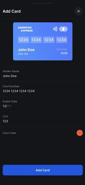 My Cards Screenshot 1