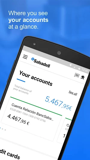 Banco Sabadell App. Your mobile bank Screenshot 1