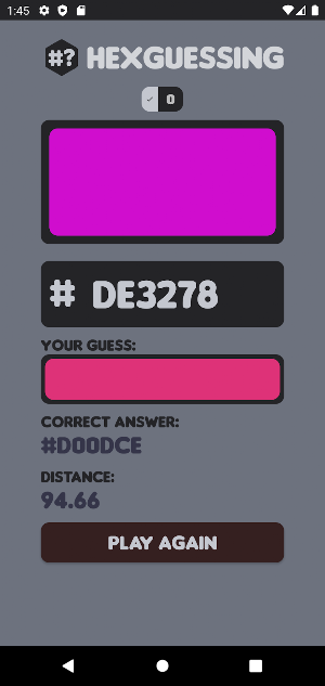 HEXGuessing Screenshot 1