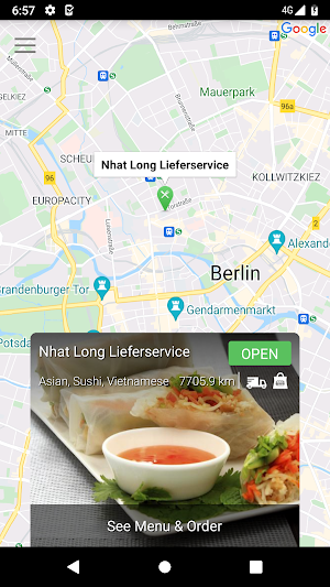Nhat Long Lieferservice Screenshot 1