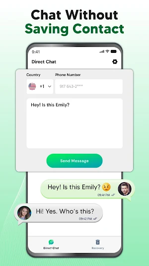 Direct Messages, Delete Chat Screenshot 1