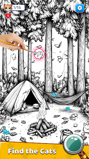 Find The Cat :Hidden Cats Game Screenshot 1