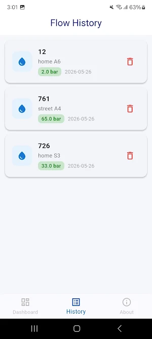 Hydrant Flow Index Screenshot 2
