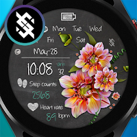 BFF60- Blackboard Art Flower