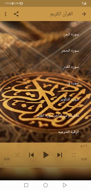 القران الكريم ياسر الزيلعي بدون نت جودة عالية |جنة Screenshot 3