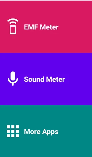 EMF-Sound Meter - Magnetic Field,  Noise Level Screenshot 2