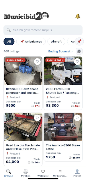 Municibid Government Auctions Screenshot 0