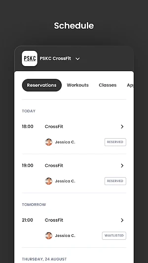 PSKC CrossFit Screenshot 2