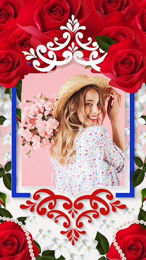 Flower Photo frame 2020 : Rose Flower Photo Editor Screenshot 3