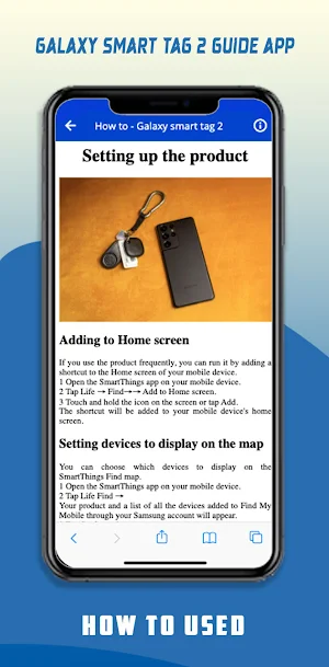 Galaxy smart tag 2 app guide Screenshot 1