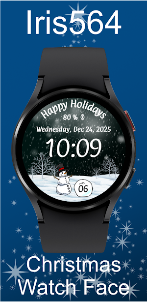 Iris564 Christmas Watch Face Screenshot 2