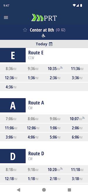 MyRide PRT Screenshot 3
