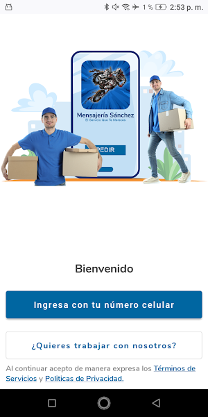 Mensajería Sánchez Screenshot 0