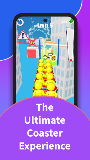 Thrill Coaster Runner-Sky Loop Screenshot 1
