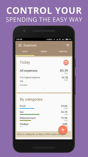 Expenses tracker: spending manager & saving expert Screenshot 2