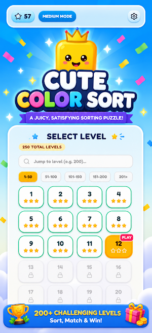 Cute Color Sort Screenshot 2
